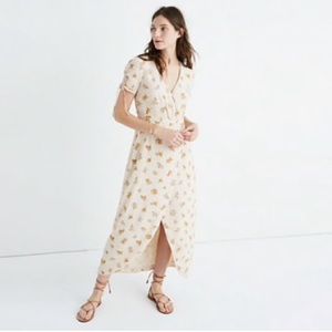 Madewell Silk Maxi Dress in Field Bouquet